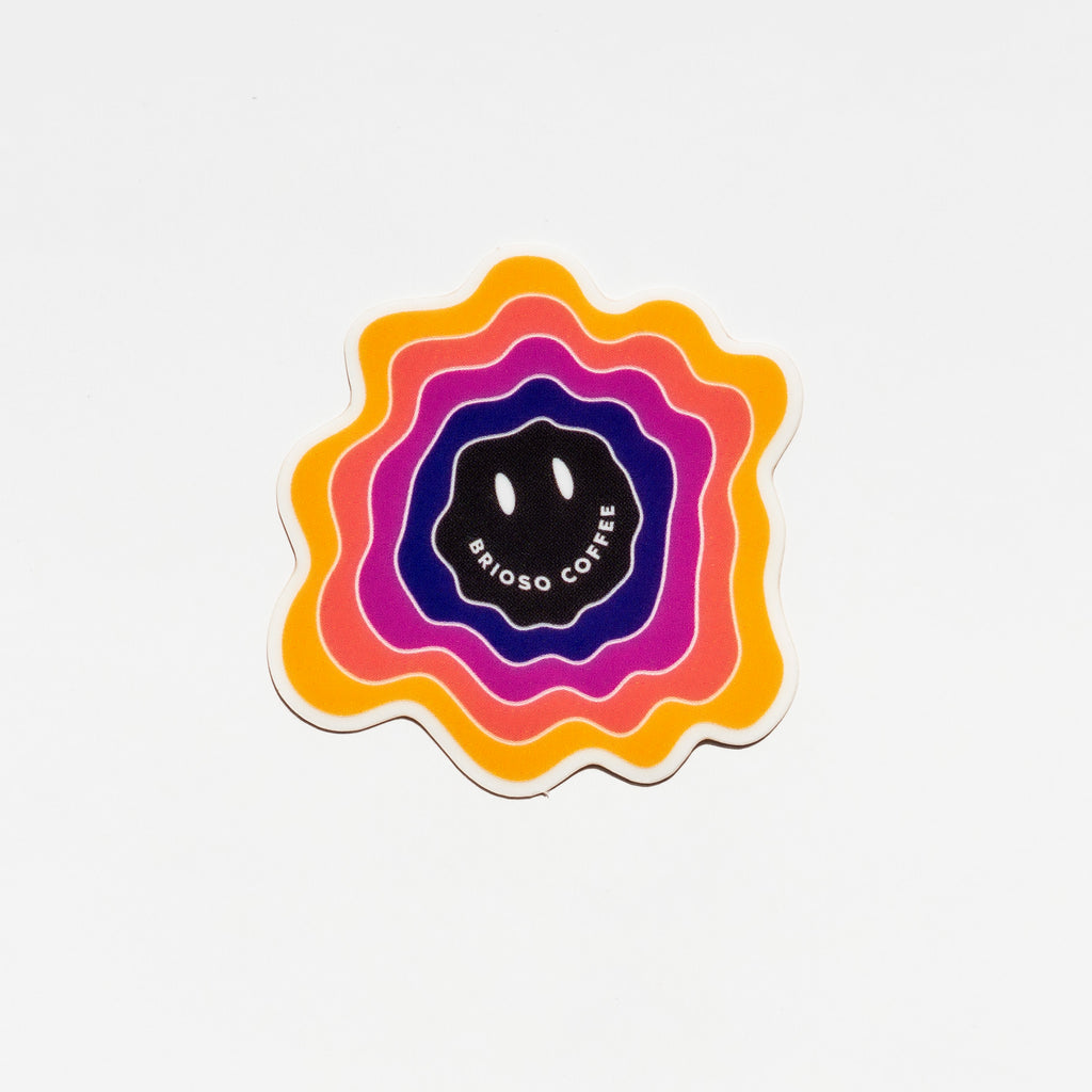 Wavy Gravy Smiley Transparent Sticker